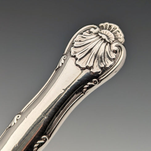 約 1829 年英國古董純銀甜點餐具一對 Aaron Hadfield